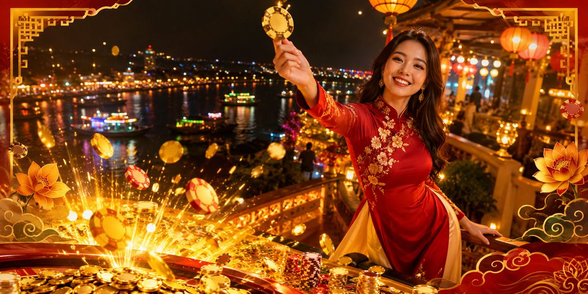 Khu chợ đêm với casino và cá cược tại Đồng bằng sông Mekong